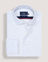 Navy Dotted White Dress Shirt