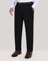 Black Flat Front Smart Fit Chinos