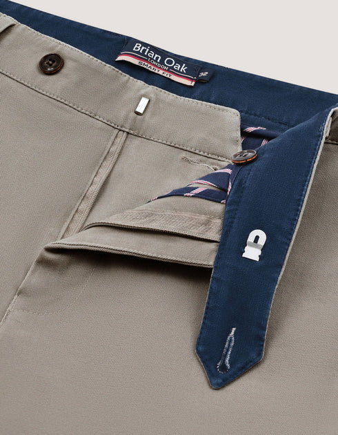 Beige Performance Chino Trouser