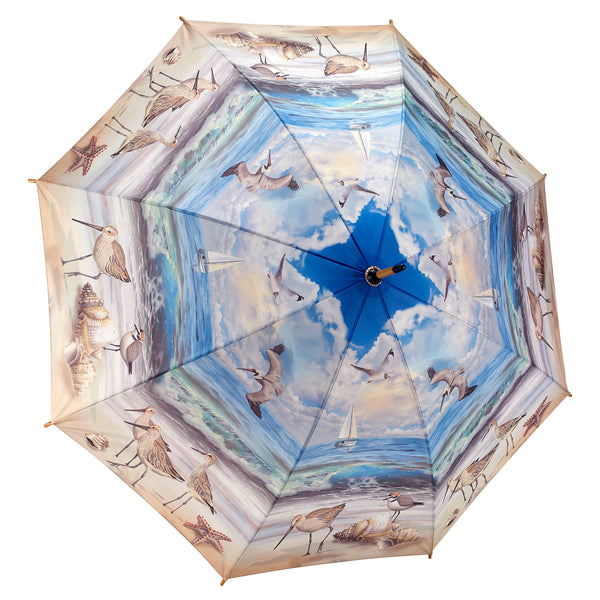 Galleria Nature Collection Beach Scene Stick Umbrella