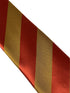 light chocolate brown and maroon red barber striped tie
