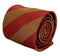 light chocolate brown and maroon red barber striped tie