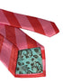 rose light pink and raspberry pink barber striped tie