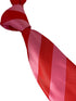 rose light pink and raspberry pink barber striped tie