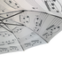 White Music Umbrella with Black Notes