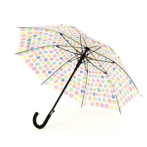 Laura Wall Dots Design Stick Umbrella