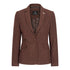 WS-12 - Women's Tweed Suit Blazer Trousers Waistcoat Herringbone Wool Rust Brown