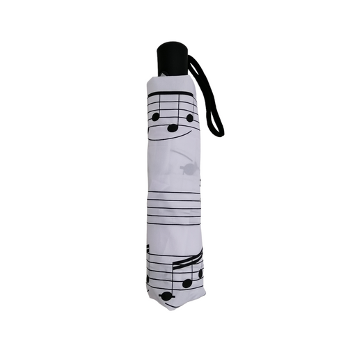 Music Notes Folding White with Black Notes