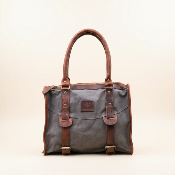 Wigham – Unique Canvas and Leather Country Style Shoulder Bag (Grade 1)