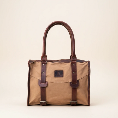 Wigham – Unique Canvas and Leather Country Style Shoulder Bag (Grade 1)