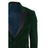 Men's Green Velvet Tux Blazer Satin Lapels Dinner Wedding Prom Black Tie