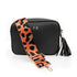 Personalised Luxury Crossbody Bag in Black