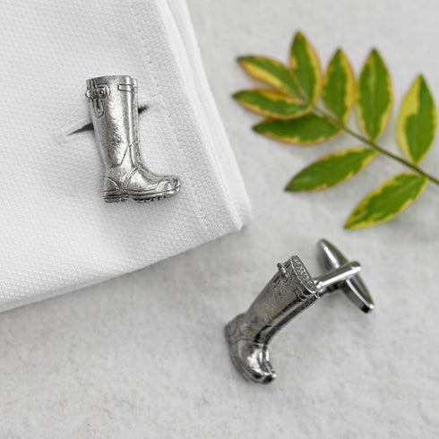 Men's Large Wellington Boot Cufflinks