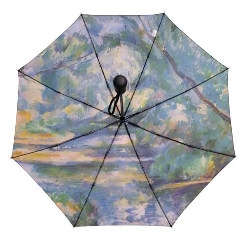 StormKing Folding Art Umbrella Cezanne The Brook by Soake