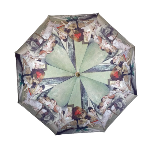 StormKing Art Collection Degas Ballet Class Folding Umbrella by Soake