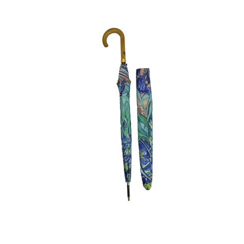StormKing Art Van Gogh Irises Classic Stick Umbrella by Soake