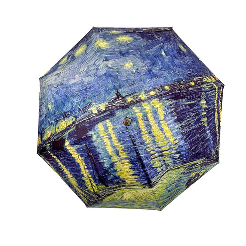 StormKing Art Van Gogh Over the Rhone Classic Stick umbrella by Soake