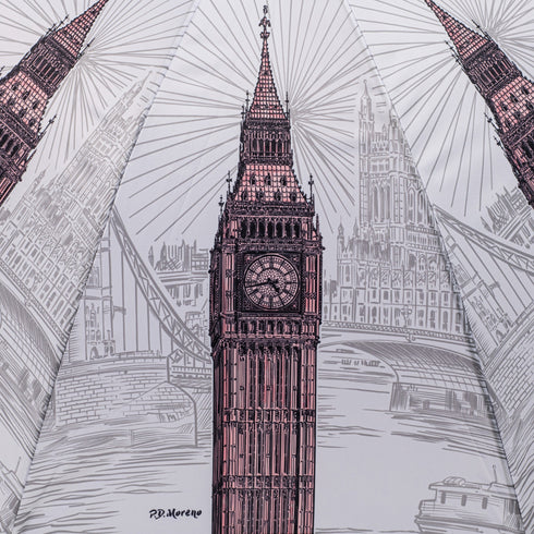 StormKing Classic City Collection London Black and White Umbrella by Soake