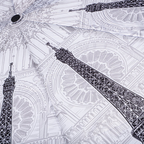 StormKing Folding City Umbrella Paris Black and White by Soake