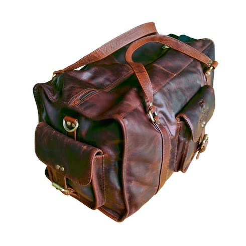 Stamford – Handmade Vintage Leather Travel Bag / Holdall