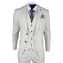 TP-21 - Men's Beige 3 Piece Linen Summer Wedding Suit