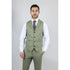 TP-22 - Men's Sage 3 Piece Linen Summer Wedding Suit