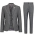 TPW51 - Women's Grey 3 Piece Prince Of Wales Check Suit