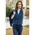 TPW52 - Women's Navy 3 Piece Prince Of Wales Check Suit
