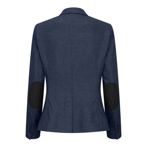 TPW52 - Women's Navy 3 Piece Prince Of Wales Check Suit