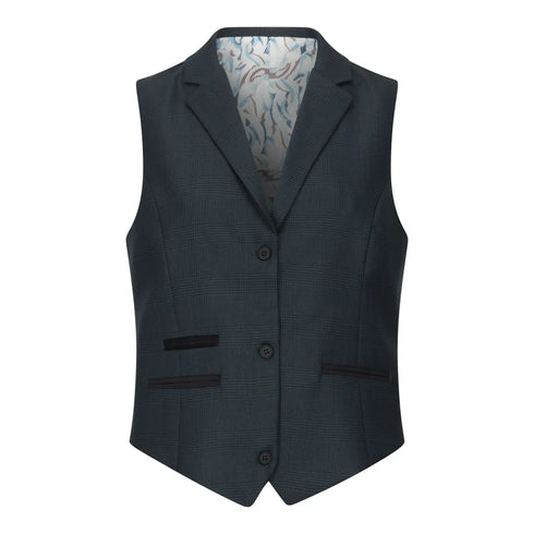 TPW53 - Women's Green 3 Piece Prince Of Wales Check Suit