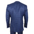 IM31 - Men's Blue 3 Piece Prince Of Wales Check Suit