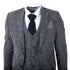IM33 - Men's Black 3 Piece Tailored Fit Suit