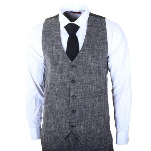 IM33 - Men's Black 3 Piece Tailored Fit Suit