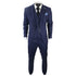 James - Men's 3 Piece Navy Blue Suit