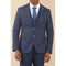 TP-24 - Men's Navy 3 Piece Linen Summer Wedding Suit
