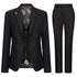 TPW-13 - Women's 3 Piece Plain Black Suit