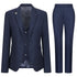 TPW-14 - Women's 3 Piece Plain Navy Blue Suit