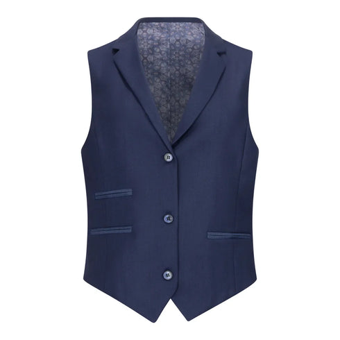 TPW-14 - Women's 3 Piece Plain Navy Blue Suit