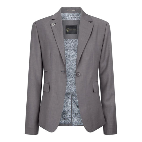 TPW-15 - Women's 3 Piece Plain Grey Suit