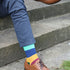 Block Striped Bamboo Socks