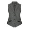 wsn01 - Women Grey Suit Blazer Waistcoat & Trousers in Tweed Herringbone