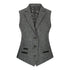wsn01 - Women Grey Suit Blazer Waistcoat & Trousers in Tweed Herringbone