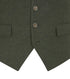Skopes Jude Suit Waistcoat For Men in Olive Green Tweed Herringbone, 34S to 62L