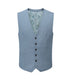 Skopes Beckett Suit Waistcoat For Men in Pale Blue, 34R-62R