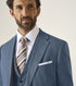 Skopes Calvados Linen Blend Tailored Fit Suit Jacket For Men in Blue, 36S-62L