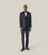 Skopes Cuba Dinner Suit Waistcoat For Men in Navy Blue Geo, 36R to 62R