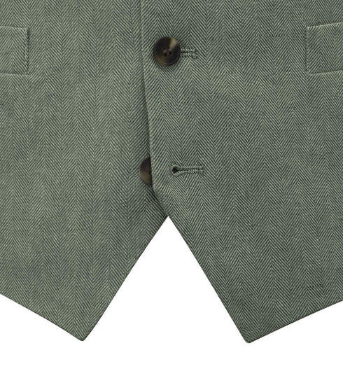 Skopes Calvados Suit Waistcoat For Men in Sage, 36R-64R