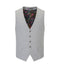 Skopes Jude Suit Waistcoat For Men's in Silver Herringbone, 34R to 58R