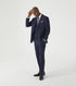 Skopes Hepworth Suit Waistcoat For Men in Navy Blue Mini Check, 36R to 62R