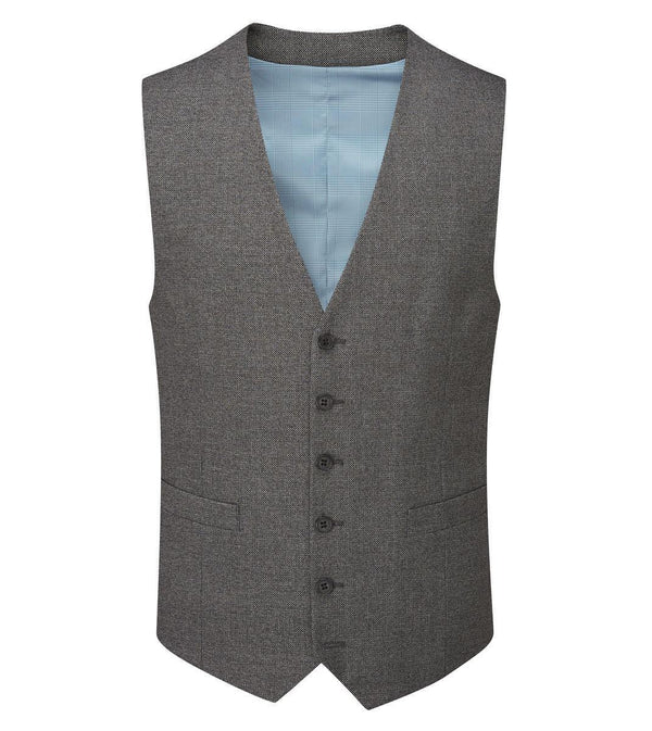 Skopes Men's Harcourt Tailored Fit Waist Coat in Grey 34 to 62 Regular